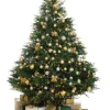 Cheap Christmas Tree World The 8Ft Pre-Lit Woodland Pine Tree